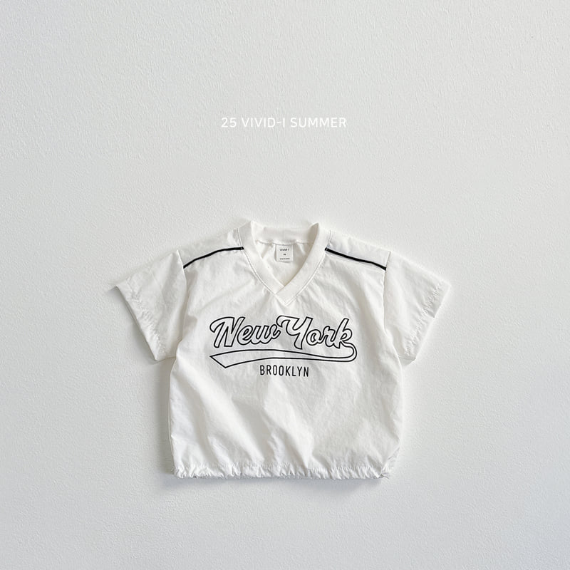 Vivid I - Korean Children Fashion - #designkidswear - Drawstring Short Sleeve Tee - 6