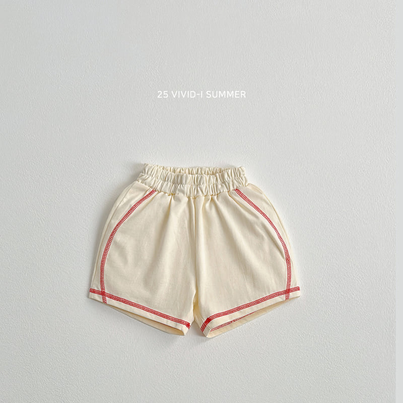 Vivid I - Korean Children Fashion - #designkidswear - Stitch Shorts - 5
