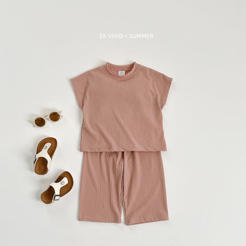 Vivid I - Korean Children Fashion - #designkidswear - Cool Knit Ribbed Set - 5