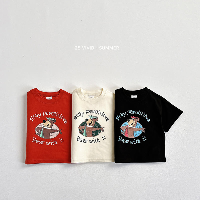 Vivid I - Korean Children Fashion - #designkidswear - Crack Bear Tee - 3