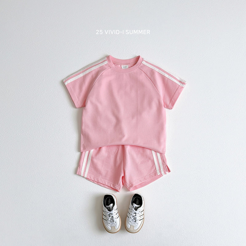 Vivid I - Korean Children Fashion - #designkidswear - Pique Line Short Sleeve Tee - 9
