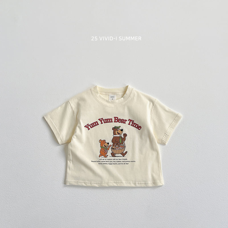 Vivid I - Korean Children Fashion - #designkidswear - Picnic Bear Tee - 5