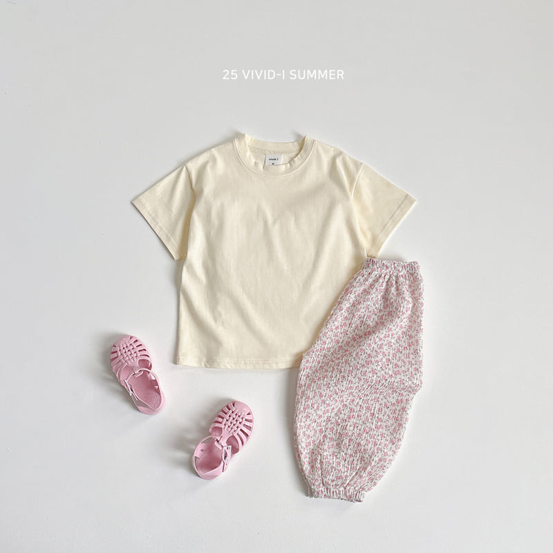 Vivid I - Korean Children Fashion - #designkidswear - Oversized Long Short Sleeve Tee - 6