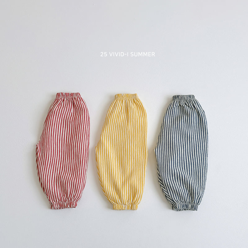 Vivid I - Korean Children Fashion - #designkidswear - Vertical Stripe Pants - 3