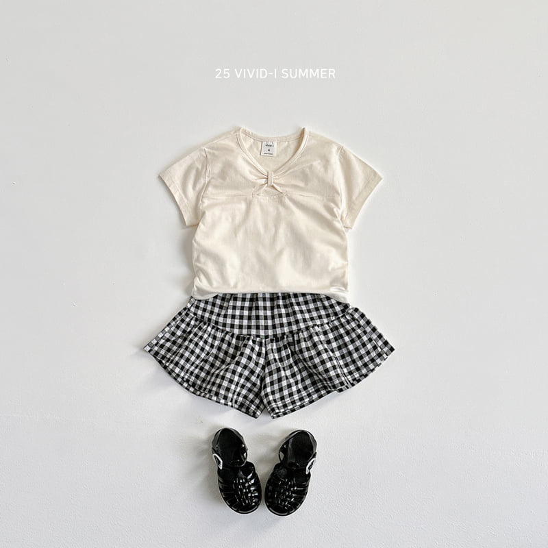 Vivid I - Korean Children Fashion - #designkidswear - Slit Ribbon Tie Tee - 11