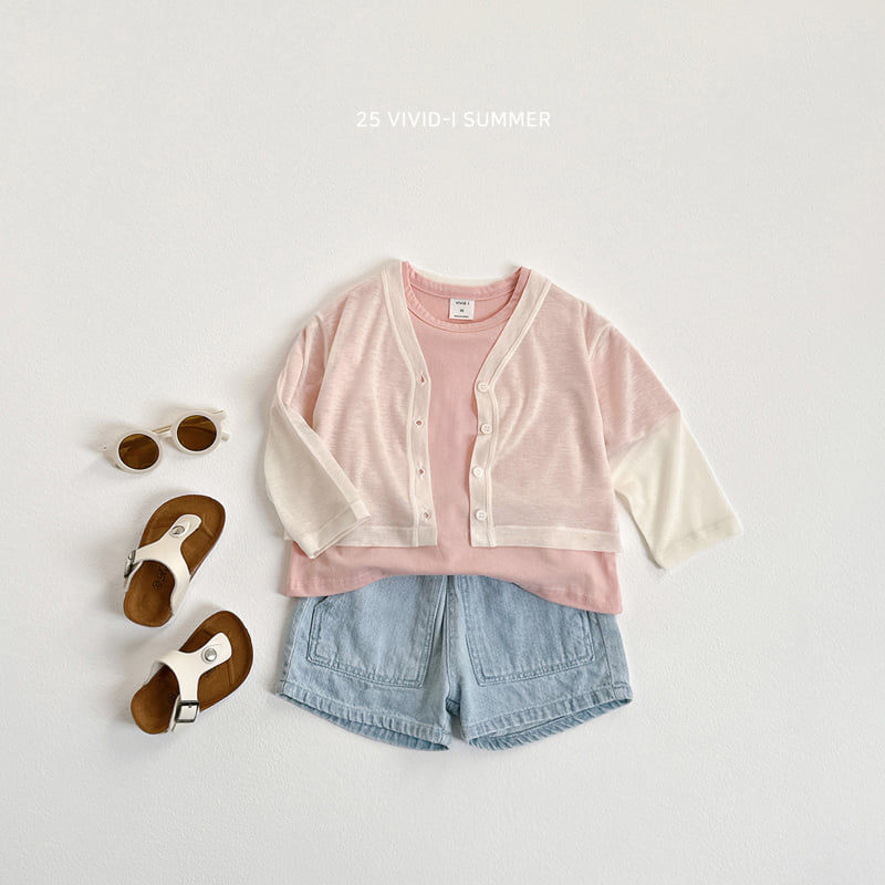 Vivid I - Korean Children Fashion - #discoveringself - One Plus One Short Sleeve Tee - 9