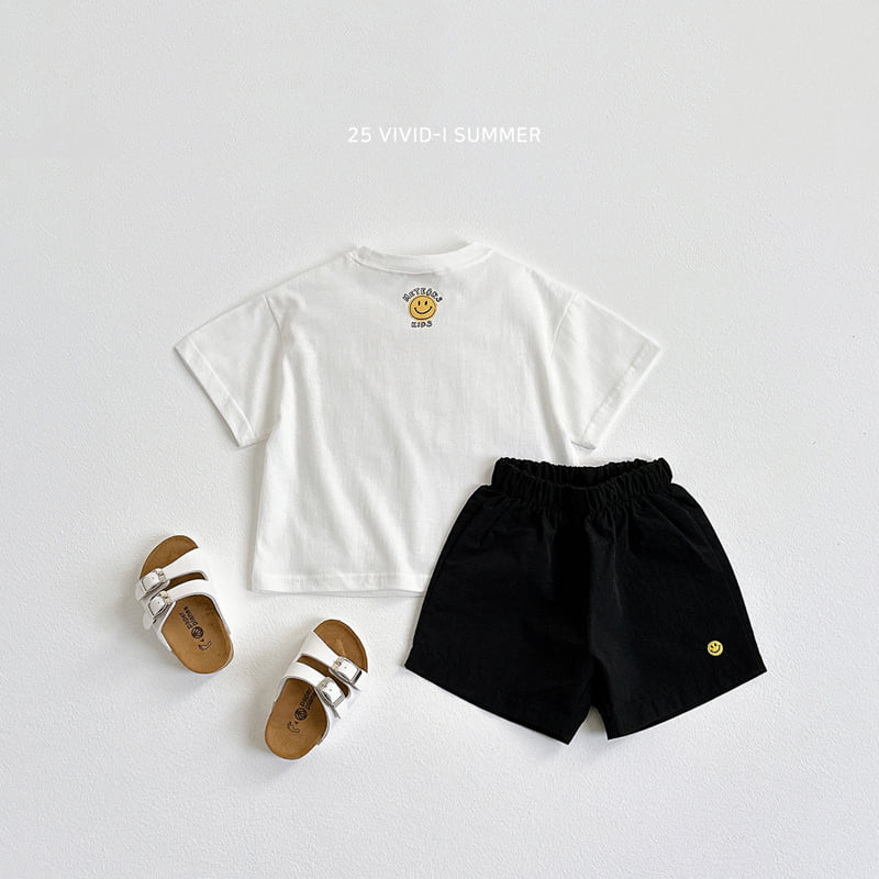 Vivid I - Korean Children Fashion - #discoveringself - Rear Smile Point Tee - 7