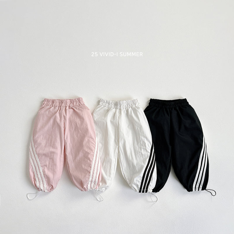 Vivid I - Korean Children Fashion - #discoveringself - Line Track Pants