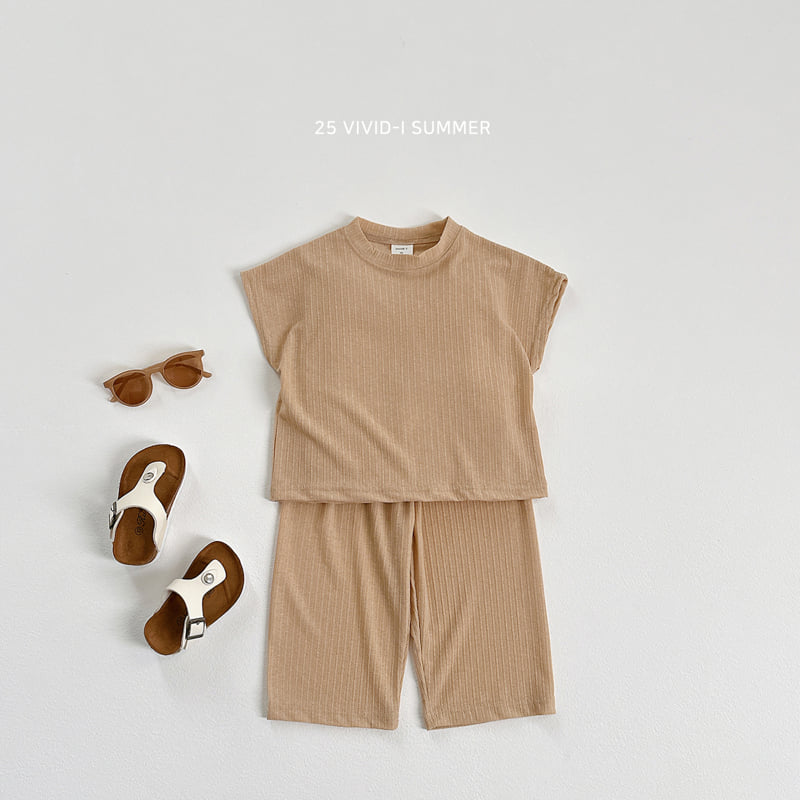 Vivid I - Korean Children Fashion - #discoveringself - Cool Knit Ribbed Set - 6
