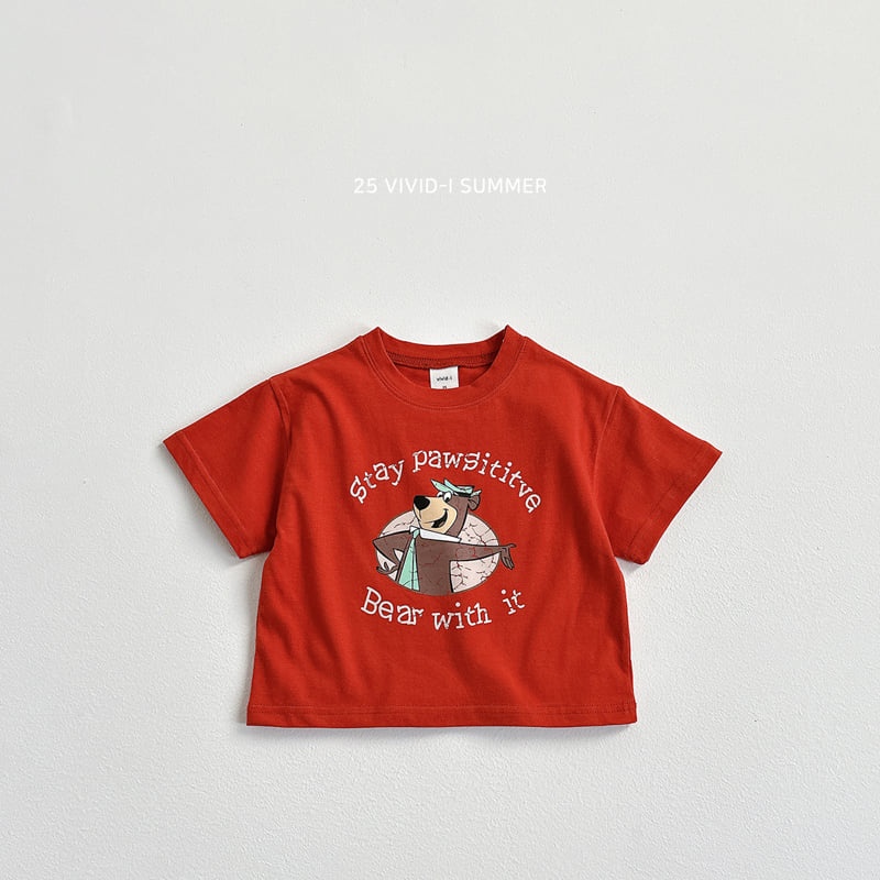 Vivid I - Korean Children Fashion - #designkidswear - Crack Bear Tee - 4