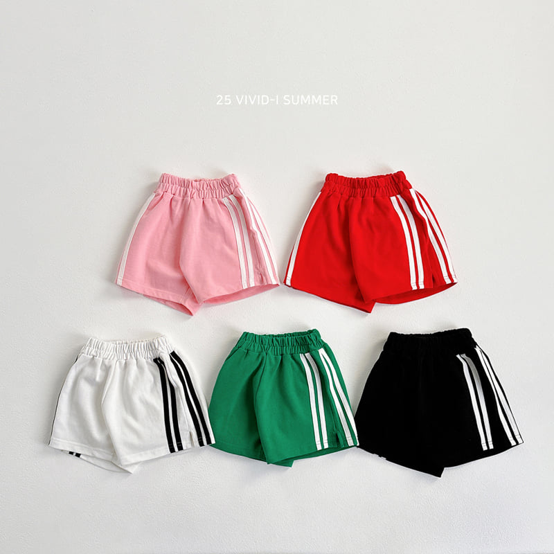 Vivid I - Korean Children Fashion - #discoveringself - Pique Line Pants