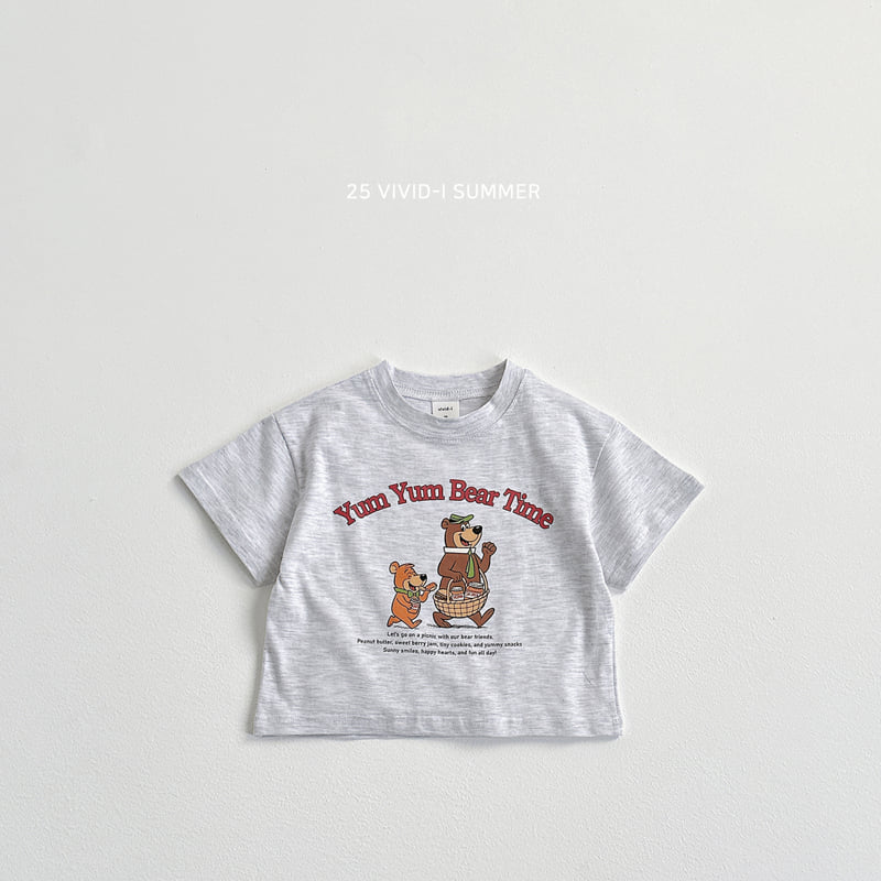 Vivid I - Korean Children Fashion - #discoveringself - Picnic Bear Tee - 6