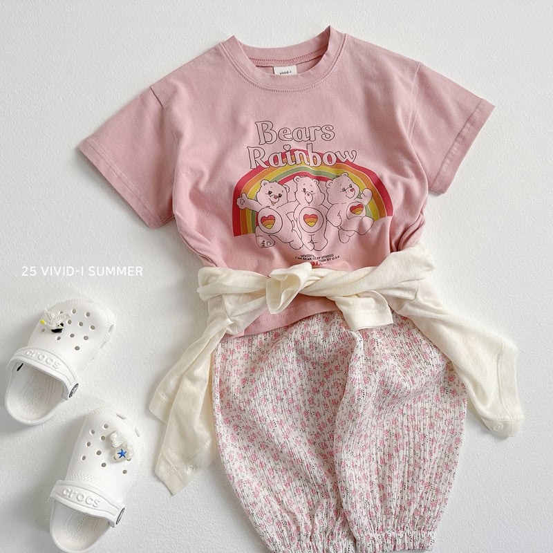 Vivid I - Korean Children Fashion - #discoveringself - Rainbow Bear Friends Tee - 11