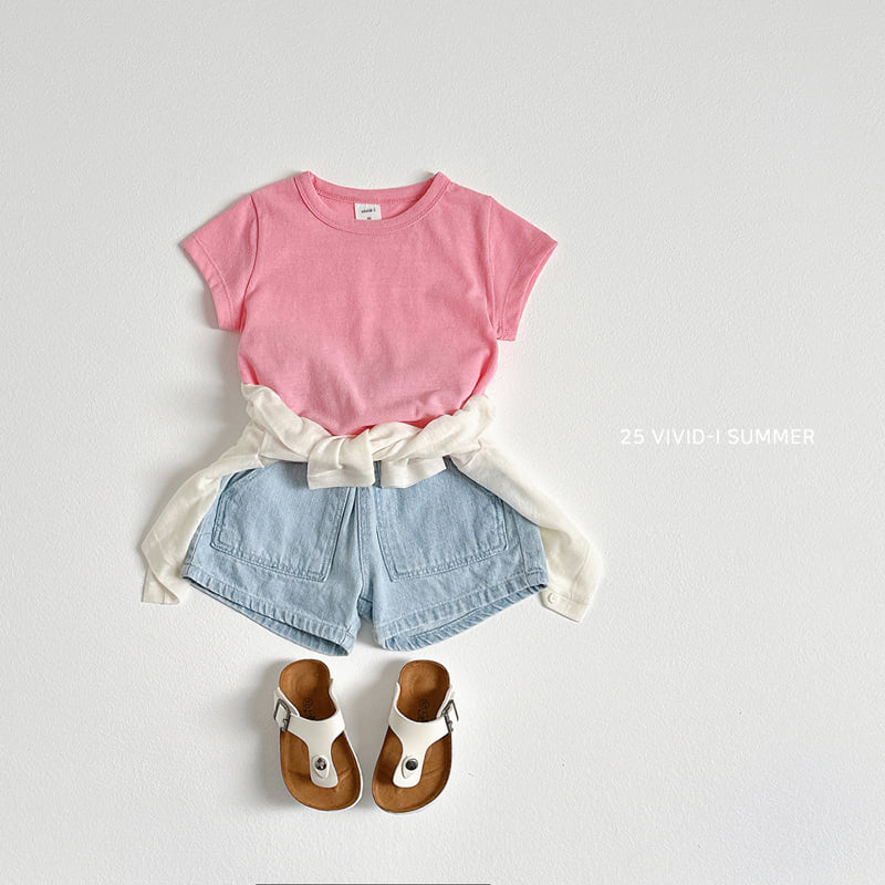 Vivid I - Korean Children Fashion - #discoveringself - Rounded Hem Long Tee - 8
