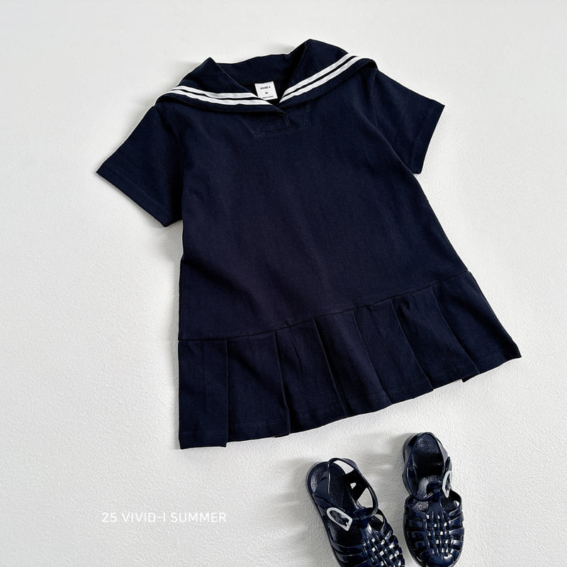 Vivid I - Korean Children Fashion - #fashionkids - Sailor One-piece - 6