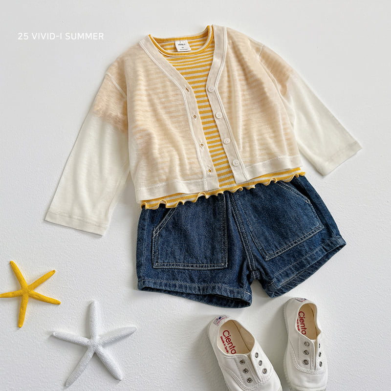 Vivid I - Korean Children Fashion - #fashionkids - Stripe Wave Set - 11