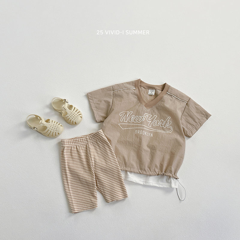 Vivid I - Korean Children Fashion - #fashionkids - Drawstring Short Sleeve Tee - 8