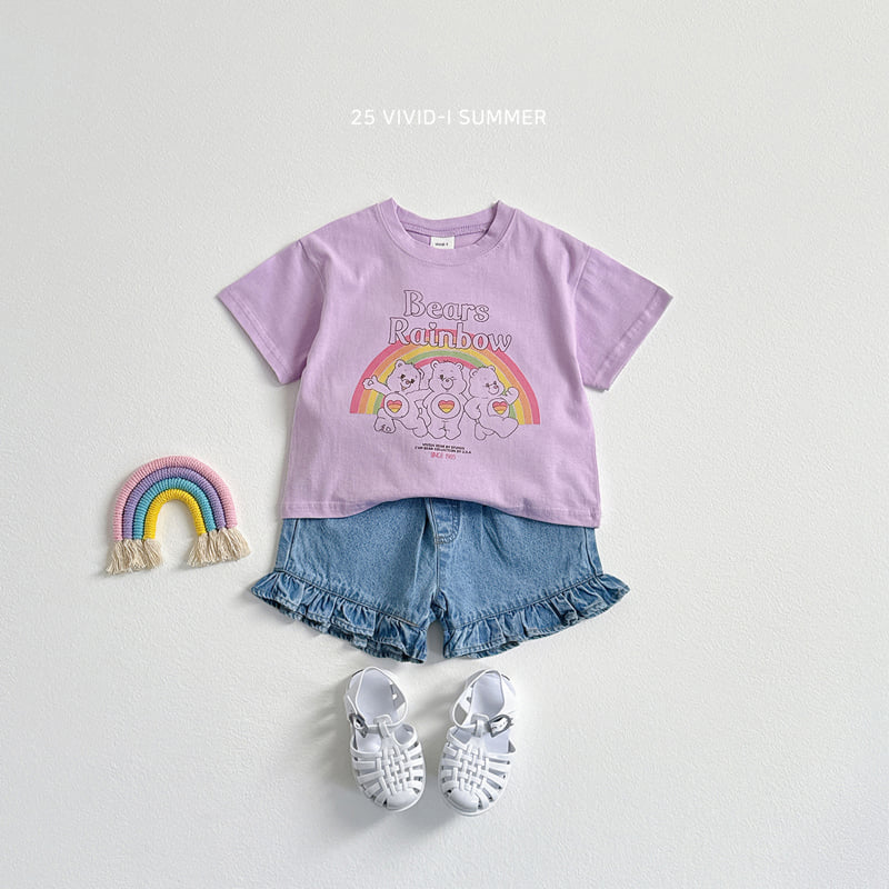 Vivid I - Korean Children Fashion - #fashionkids - Princess Frill Denim Shorts - 5