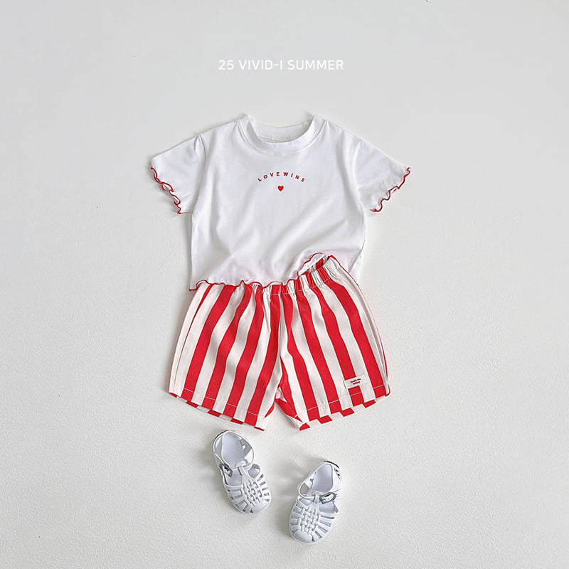 Vivid I - Korean Children Fashion - #fashionkids - Love Crop Loose Tee - 11