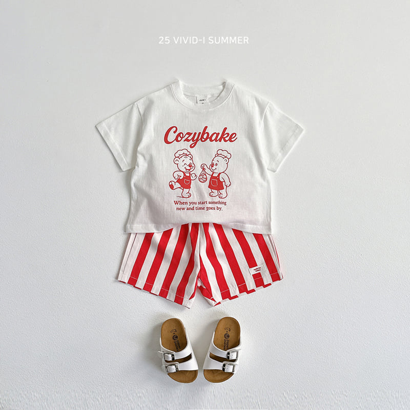 Vivid I - Korean Children Fashion - #fashionkids - Cooking Bear Check Set - 9