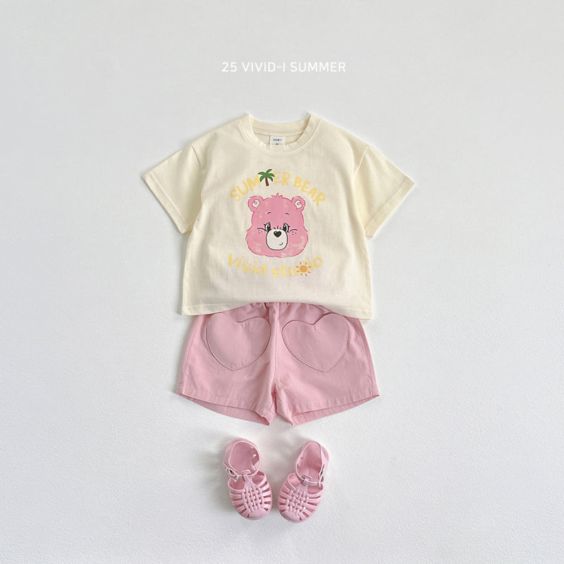 Vivid I - Korean Children Fashion - #fashionkids - Summer Bear Short Sleeve Tee - 12