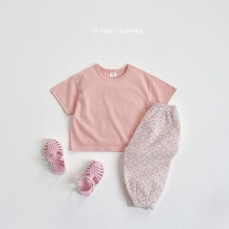 Vivid I - Korean Children Fashion - #kidsshorts - One Plus One Short Sleeve Tee - 11