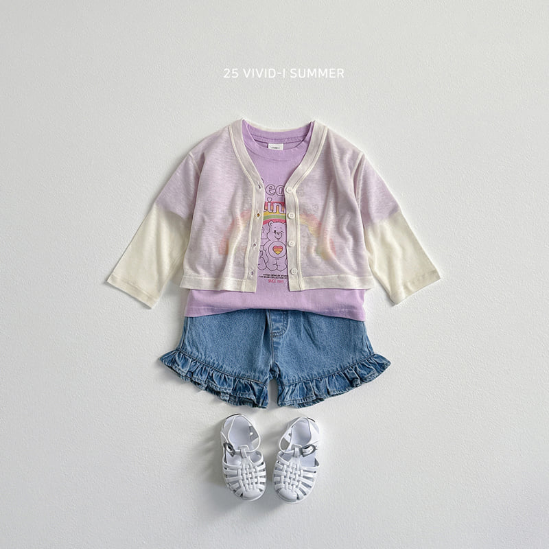 Vivid I - Korean Children Fashion - #kidsshorts - Princess Frill Denim Shorts - 6
