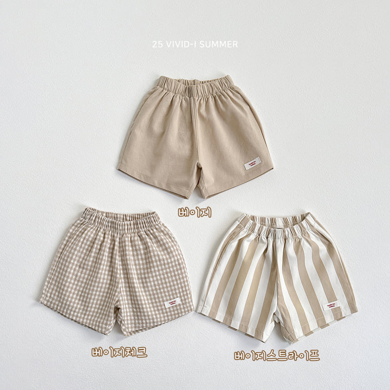 Vivid I - Korean Children Fashion - #kidsshorts - Label Point Pants - 5