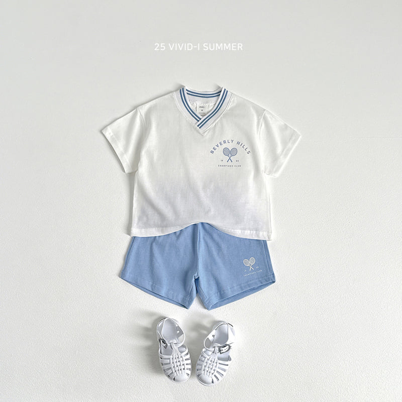Vivid I - Korean Children Fashion - #fashionkids - Racket V-Neck Set - 4