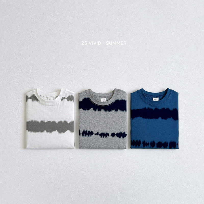 Vivid I - Korean Children Fashion - #kidsshorts - Tie Water Printed Tee - 3