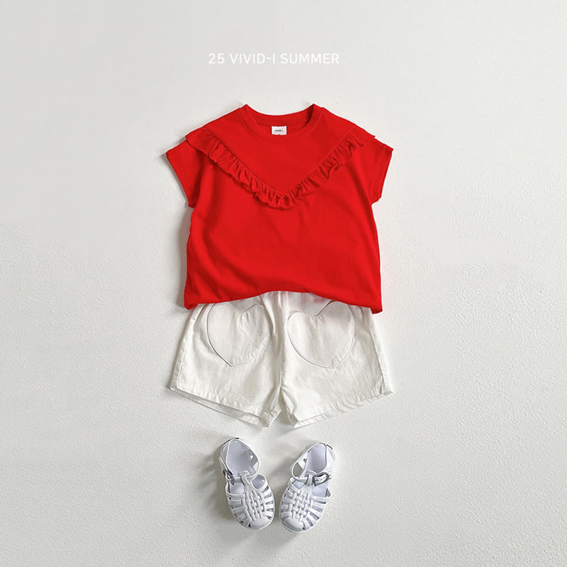 Vivid I - Korean Children Fashion - #kidsshorts - Heart Pocket Shorts - 9
