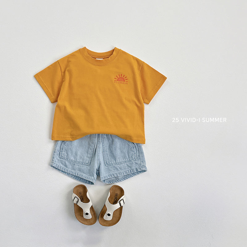 Vivid I - Korean Children Fashion - #kidsshorts - Florida Short Sleeve Tee - 6