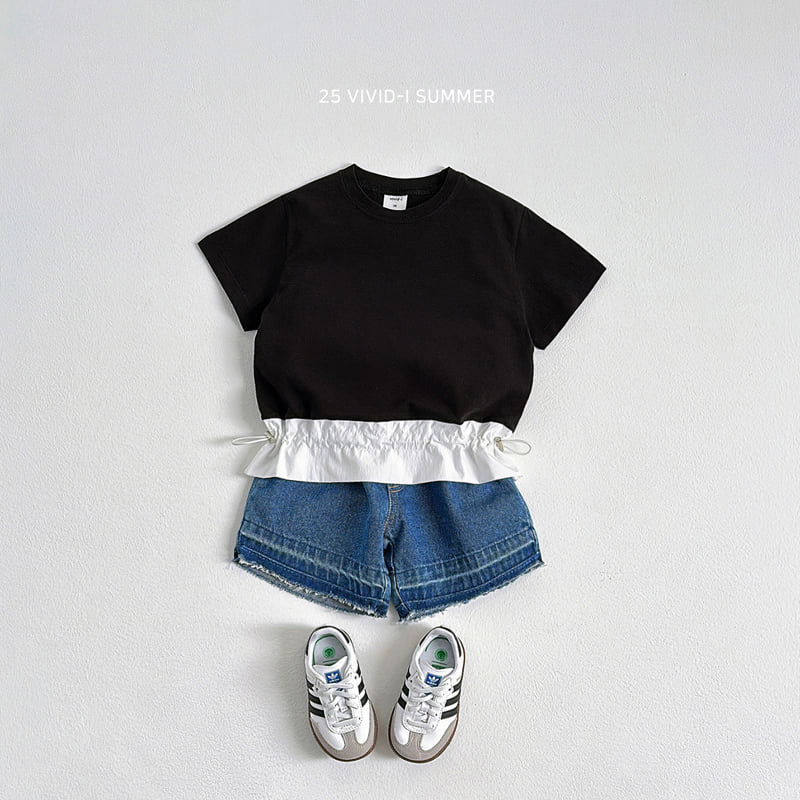 Vivid I - Korean Children Fashion - #kidsshorts - Bottom String Tee - 12