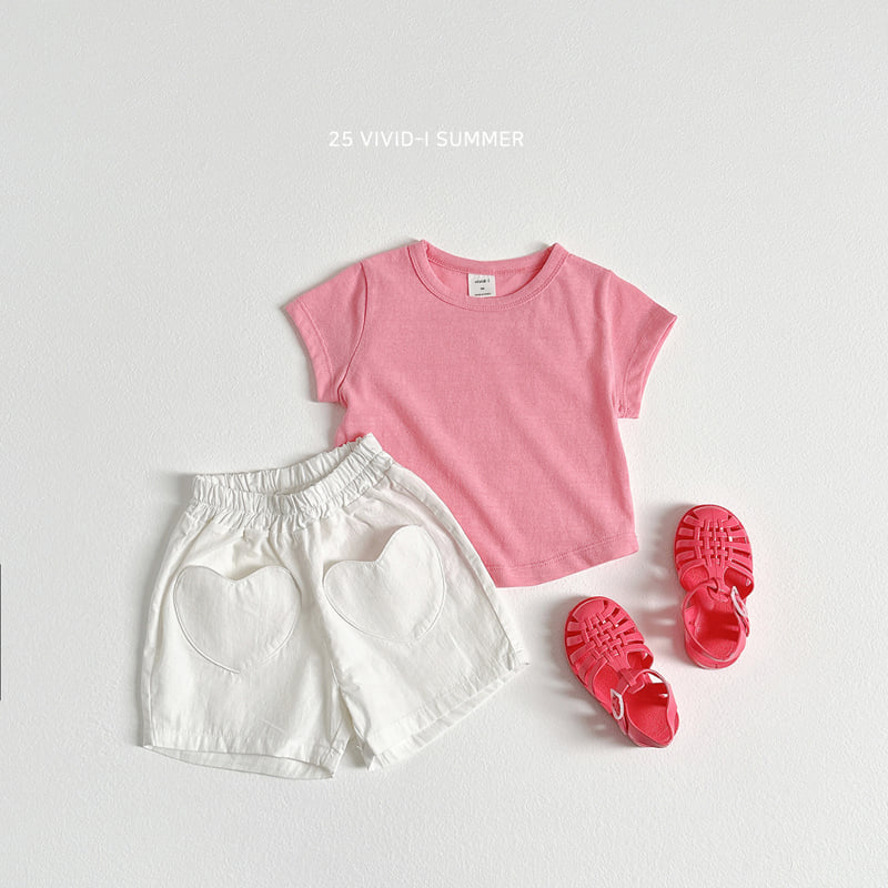 Vivid I - Korean Children Fashion - #kidsshorts - Rounded Hem Long Tee - 10