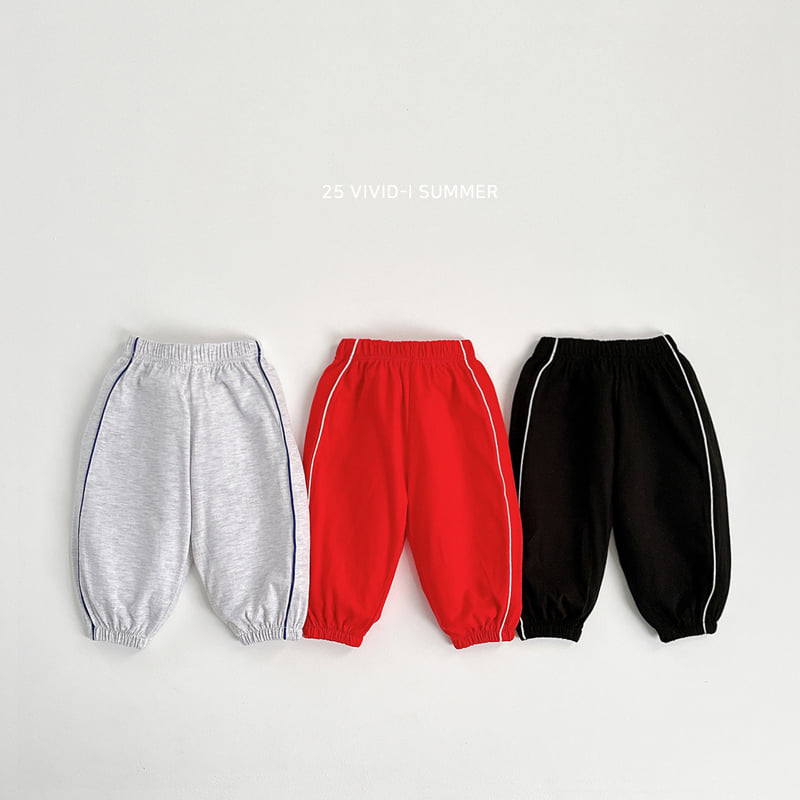 Vivid I - Korean Children Fashion - #kidsshorts - Striped Jogger Pants