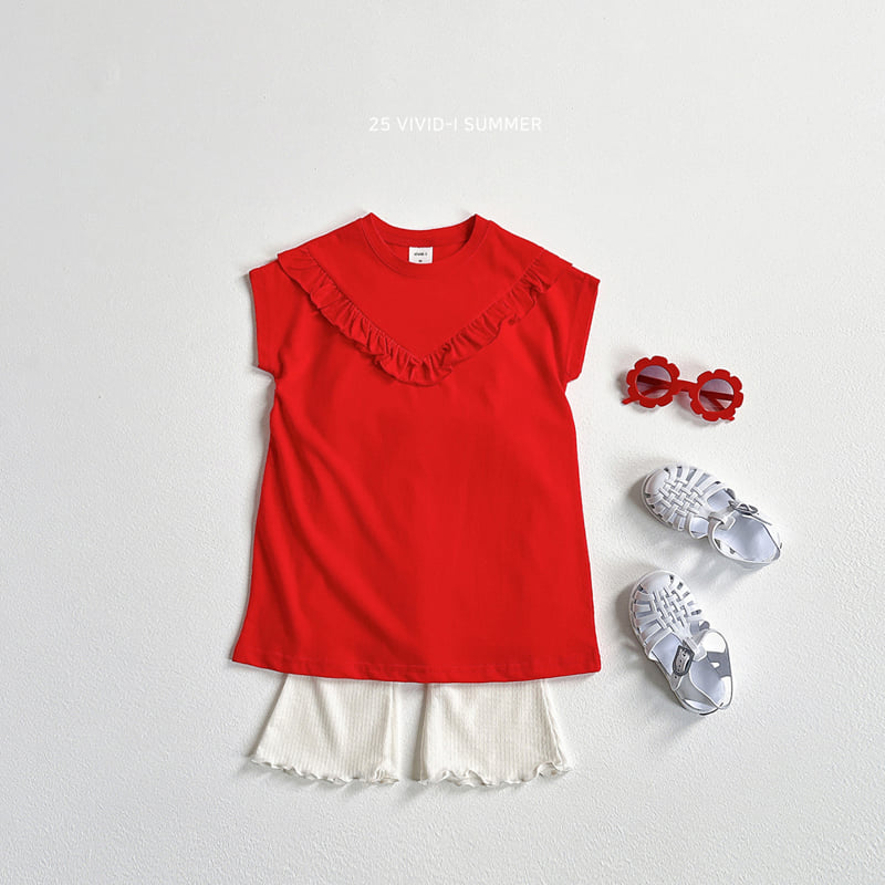 Vivid I - Korean Children Fashion - #kidsshorts - V Frill One-piece - 10