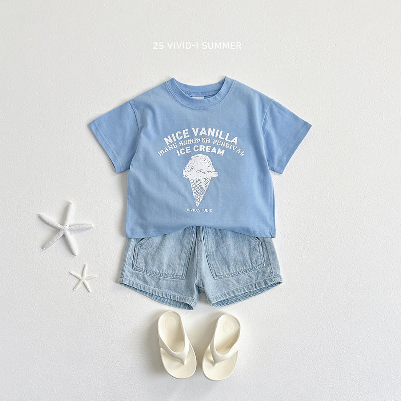 Vivid I - Korean Children Fashion - #kidsshorts - Ice Cream Cone Tee - 7