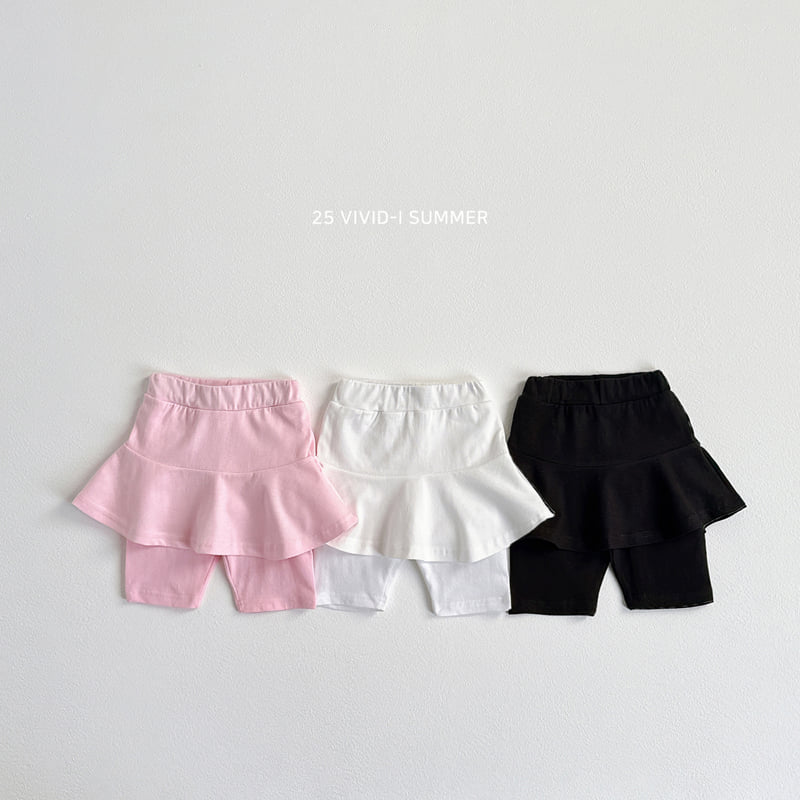 Vivid I - Korean Children Fashion - #kidsshorts - Summer Skirt Leggings