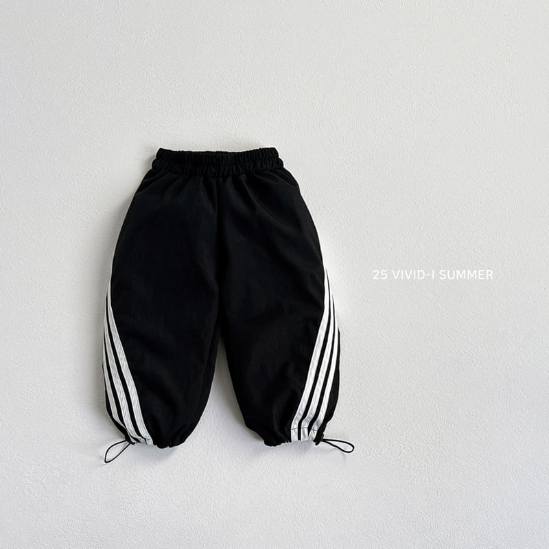 Vivid I - Korean Children Fashion - #kidsshorts - Line Track Pants - 4