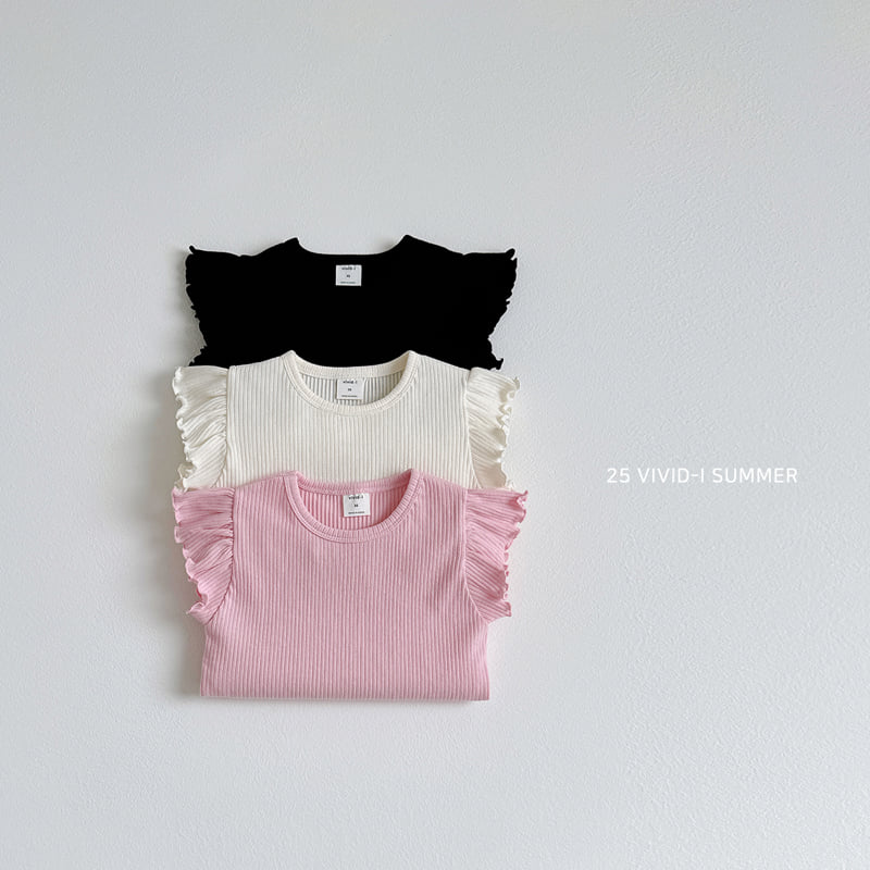 Vivid I - Korean Children Fashion - #kidsstore - Princess Frill Sleeveless Tee