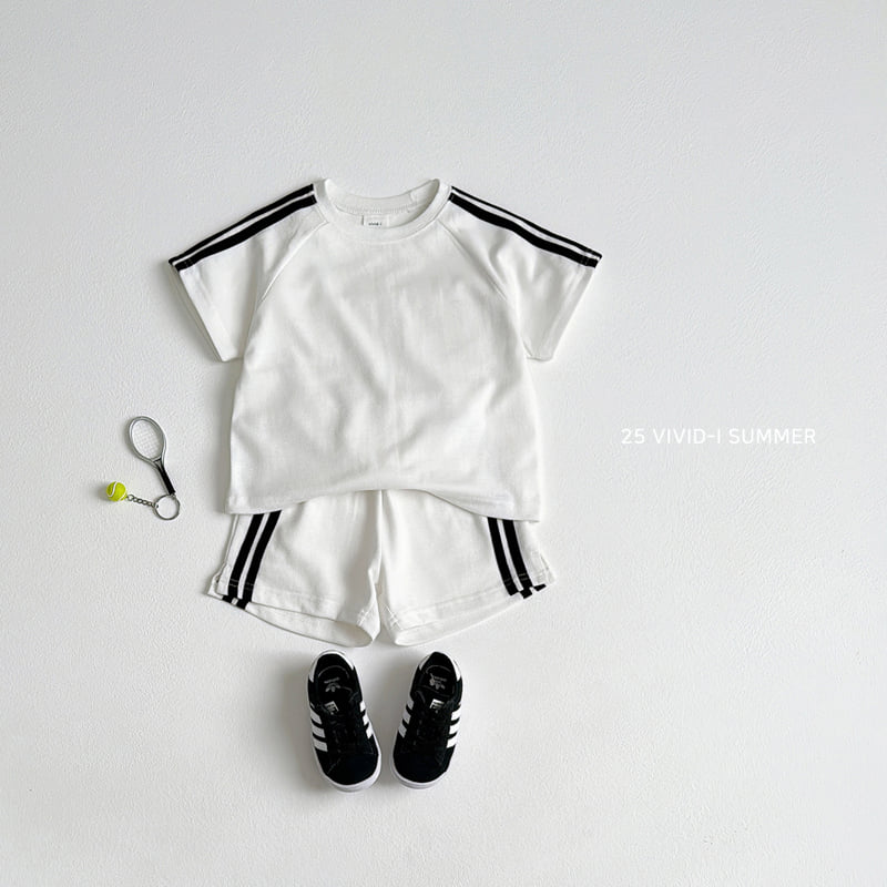 Vivid I - Korean Children Fashion - #kidsshorts - Pique Line Pants - 4