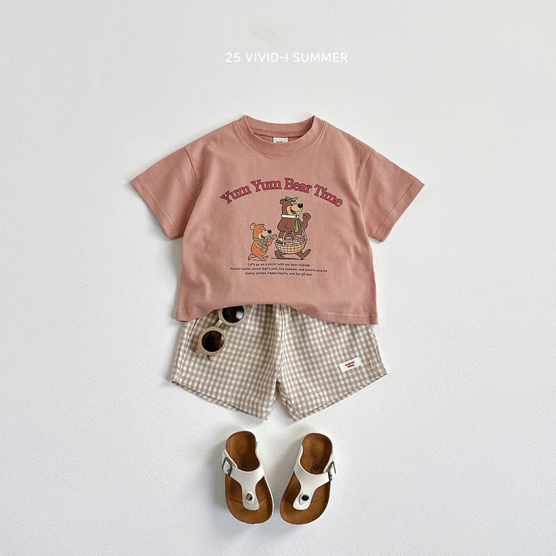 Vivid I - Korean Children Fashion - #kidsstore - Picnic Bear Tee - 9
