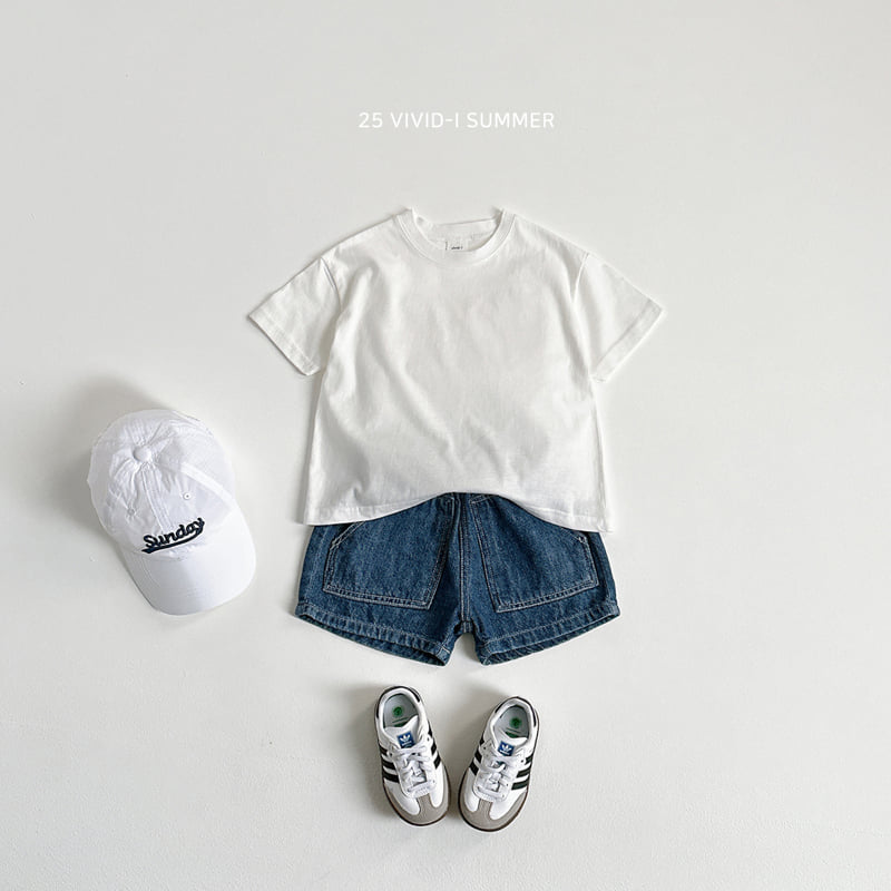 Vivid I - Korean Children Fashion - #kidsstore - Oversized Long Short Sleeve Tee - 10