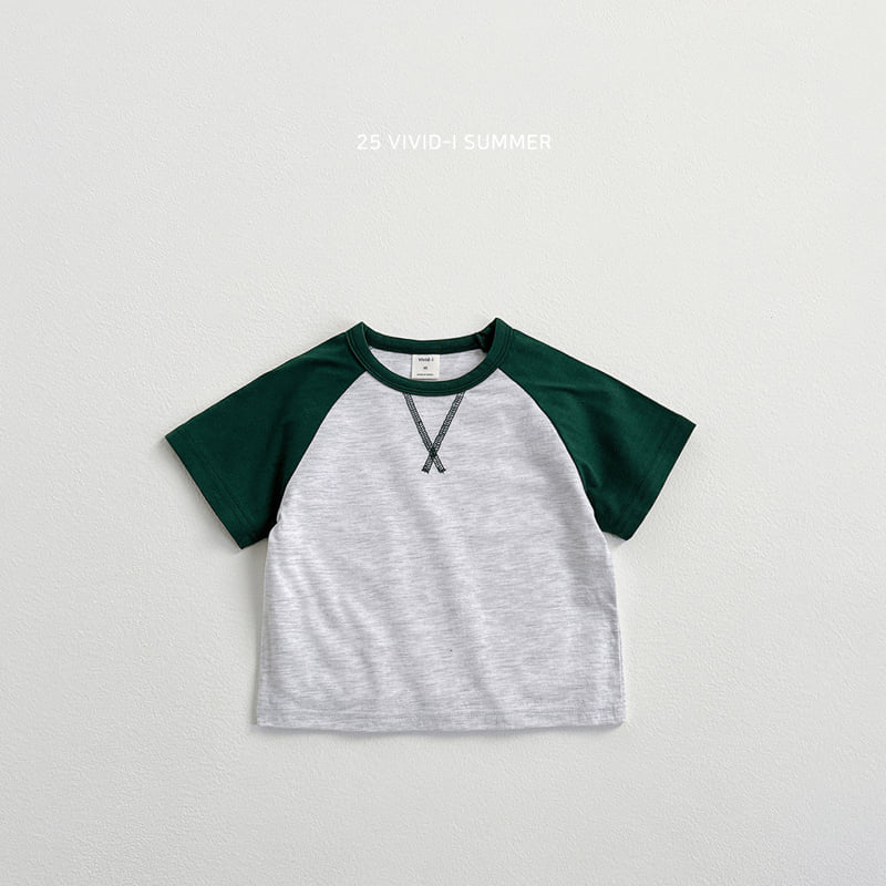 Vivid I - Korean Children Fashion - #kidzfashiontrend - V-Stitch Raglan Tee - 7