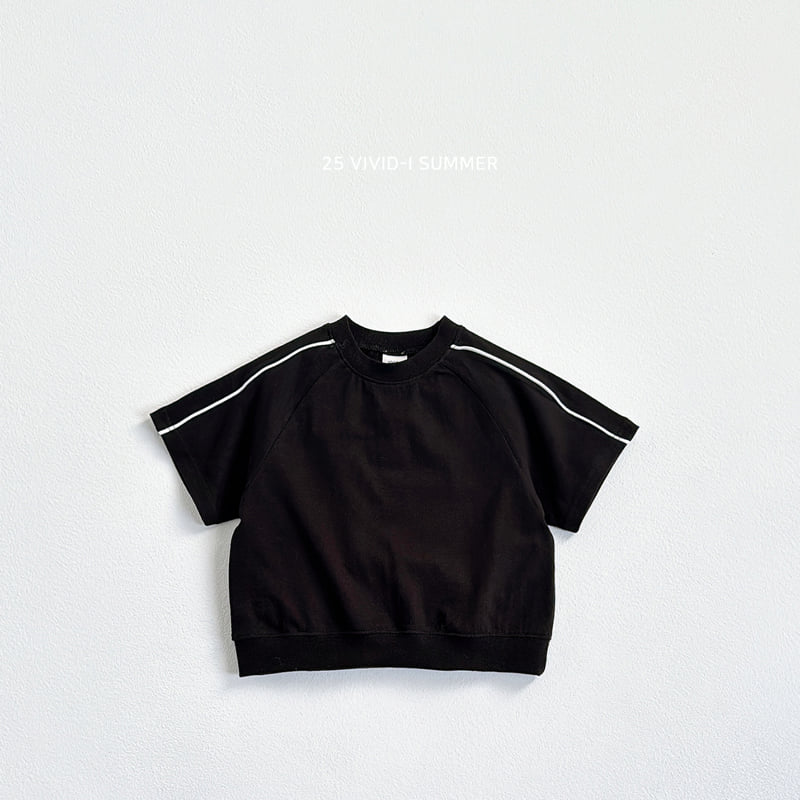Vivid I - Korean Children Fashion - #kidzfashiontrend - Stripe Raglan Short Sleeve Tee - 6