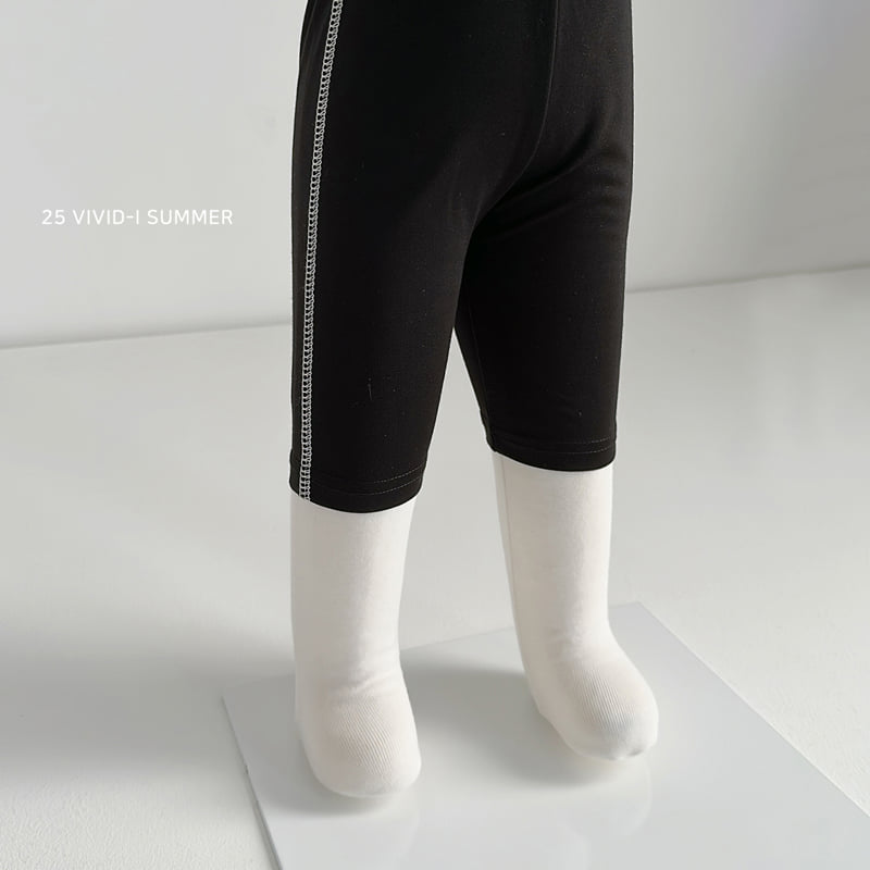 Vivid I - Korean Children Fashion - #kidzfashiontrend - Half Leggings - 12