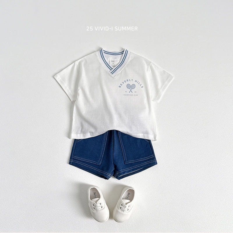 Vivid I - Korean Children Fashion - #kidzfashiontrend - Racket V-Neck Set - 6