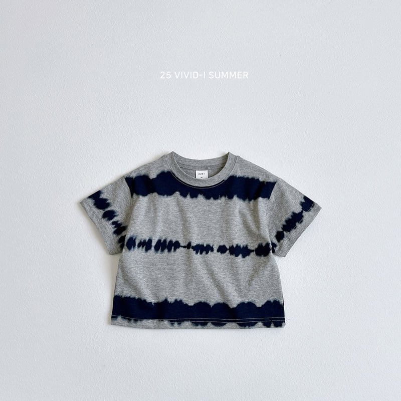 Vivid I - Korean Children Fashion - #kidzfashiontrend - Tie Water Printed Tee - 5