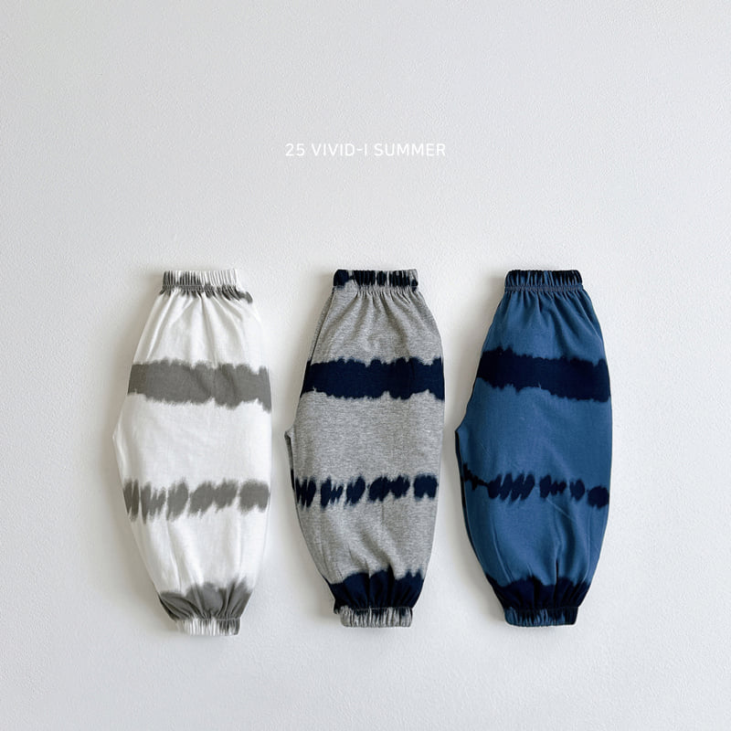 Vivid I - Korean Children Fashion - #kidzfashiontrend - Tie Water Printed Pants - 3