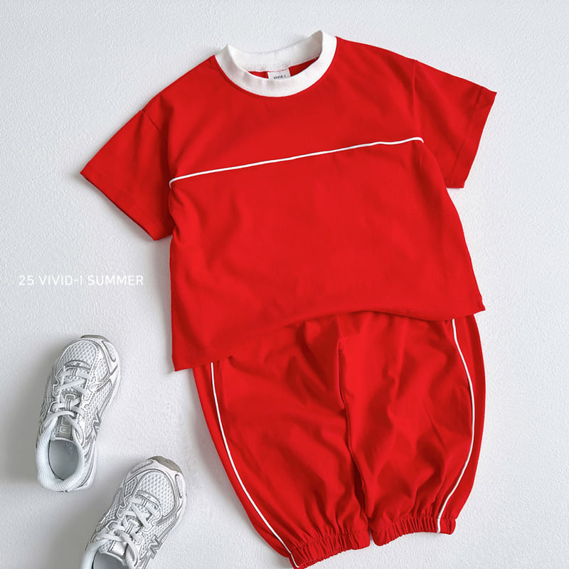Vivid I - Korean Children Fashion - #kidzfashiontrend - Piping Cut Tee - 12